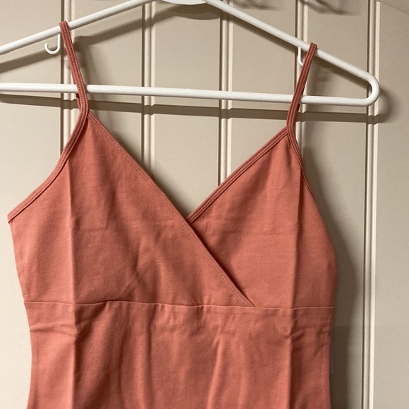 NWT WILD FABLE Strappy V-neck Rose Color Sleeveless Bodycon Dress Size Medium - Picture 3 of 12